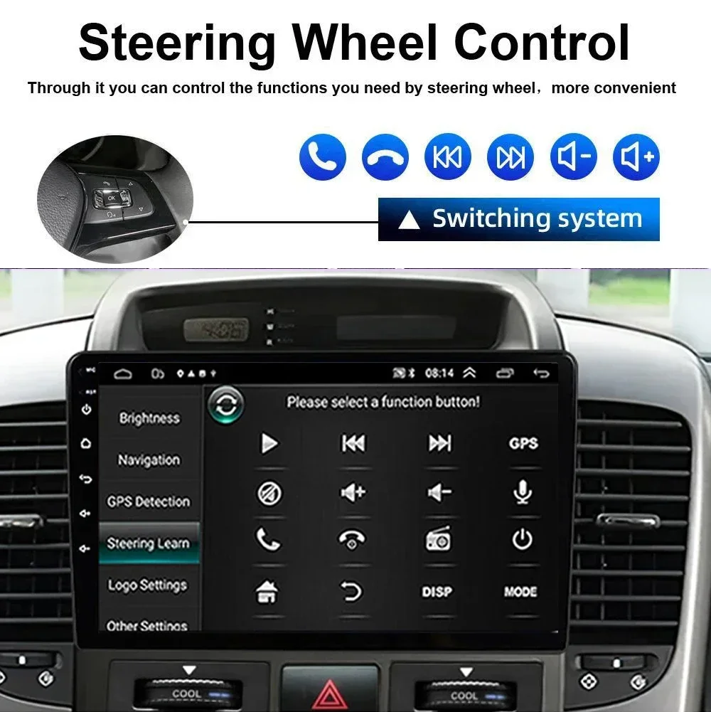 Android 17 For KIA Carnival  All-in-one VQ 2006 - 2014 Autoradio Car Radio Multimedia Player Navigation GPS CarPlay Stereo 2din