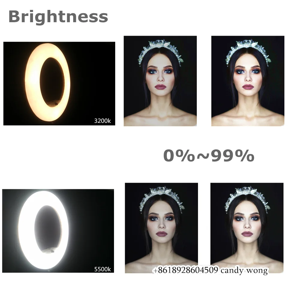 2025 رائجة البيع FD-480II مصباح حلقي إضاءة التصوير الفوتوغرافي 96 واط 480 قطعة LED مصباح مصمم على شكل حلقة 3200-9900 كيلو لاستوديو فيلم الوسائط على YouTube