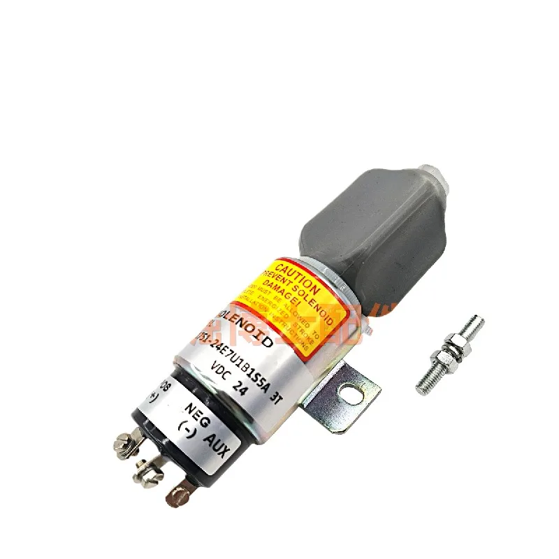 For Hyundai R 215 Kato Liugong 908 Flameout Switch Solenoid Valve 1751-24e7u1b1s5a 3t Excavator Accessories