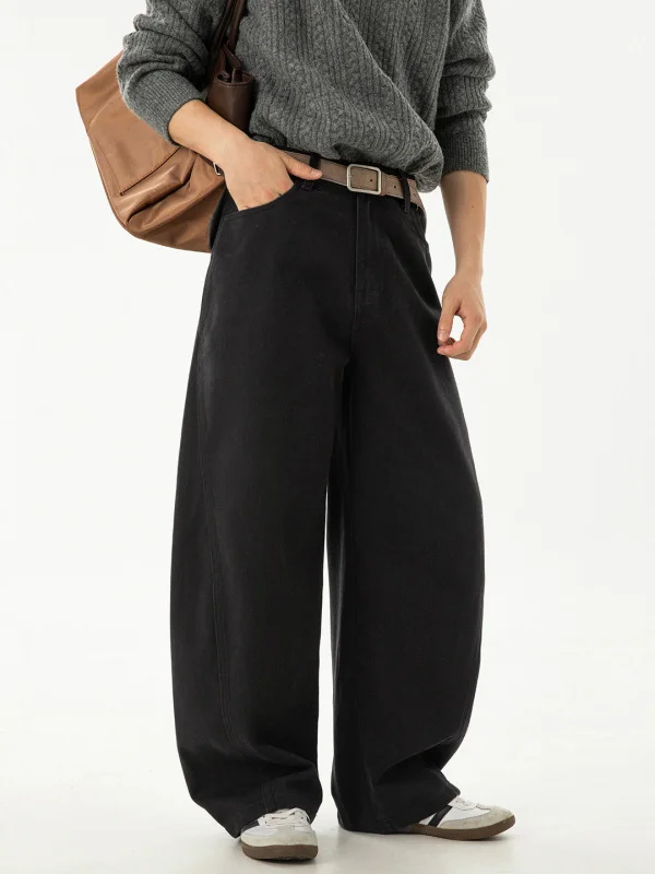 

Мужские повседневные свободные брюки прямого кроя из хлопка, осенние, для работы, цвета хаки, модные, с широкими штанинами