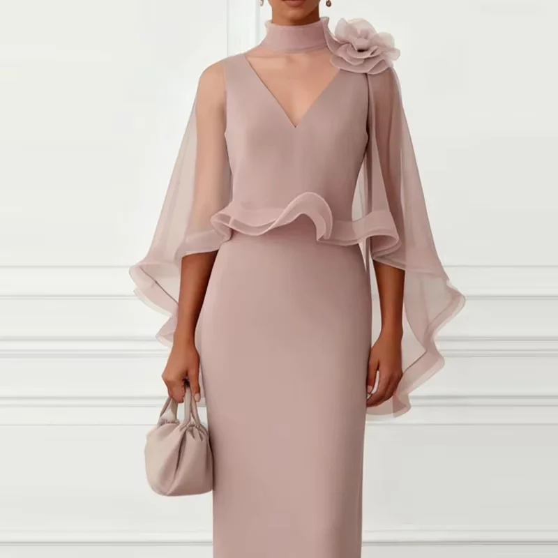 Elegant modest evening gown, custom available, soft fabric, ideal for wedding, banquet and formal party. Perfect Islamic dress f