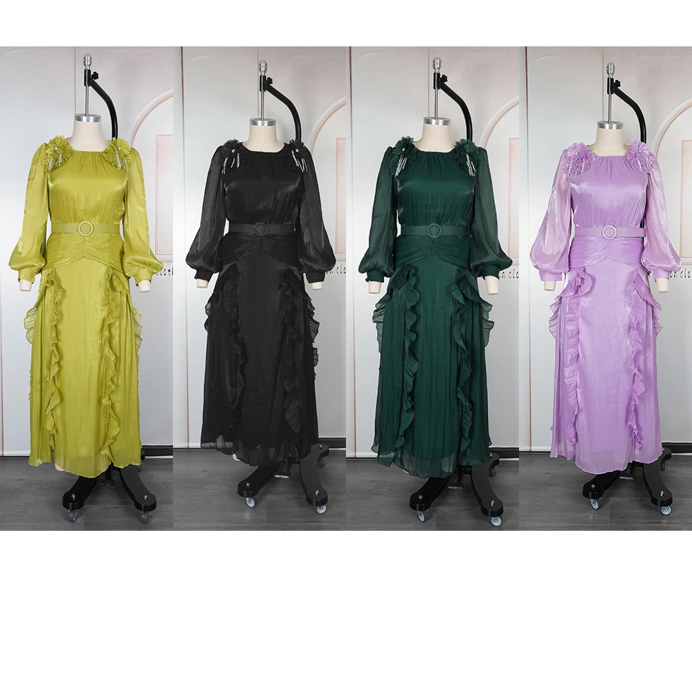 

Элегантные женские вечерние платья с африканским цветком для женщин, платье больших размеров для свадебной вечеринки, Анкара Дашики, африканская одежда, халат