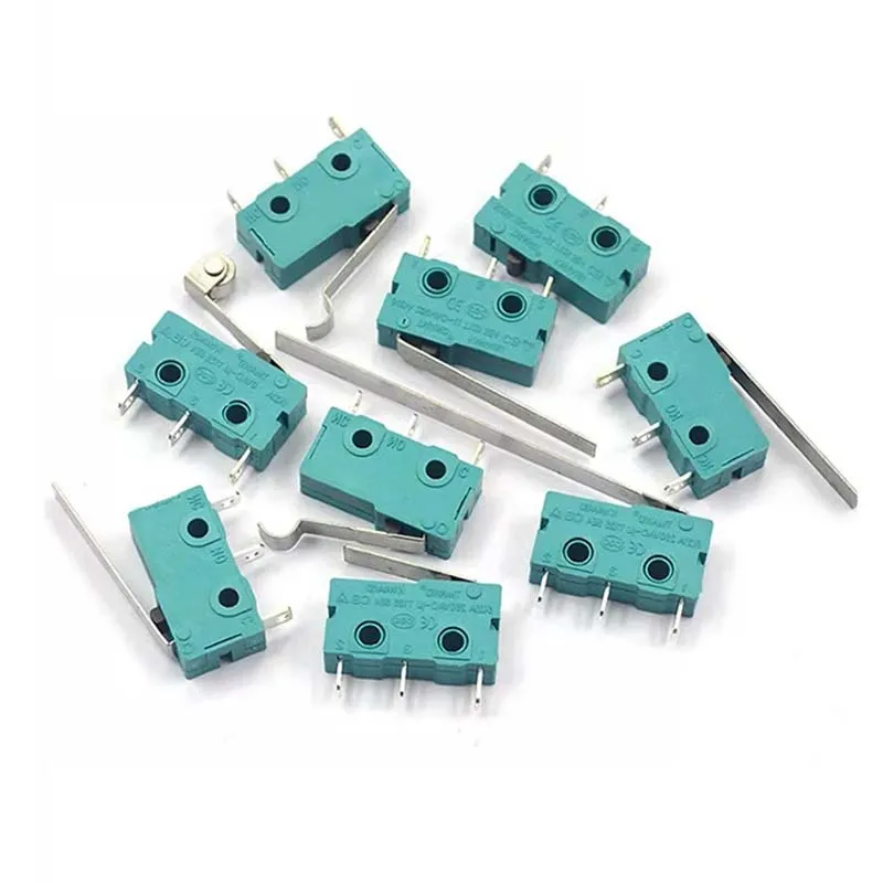 5Pcs/lot Silver Contact KW12 Micro Switch 3Pin NO/NC Mini Limit Switch 5A 250VAC Snap Action Push Micro Switches Wholesale