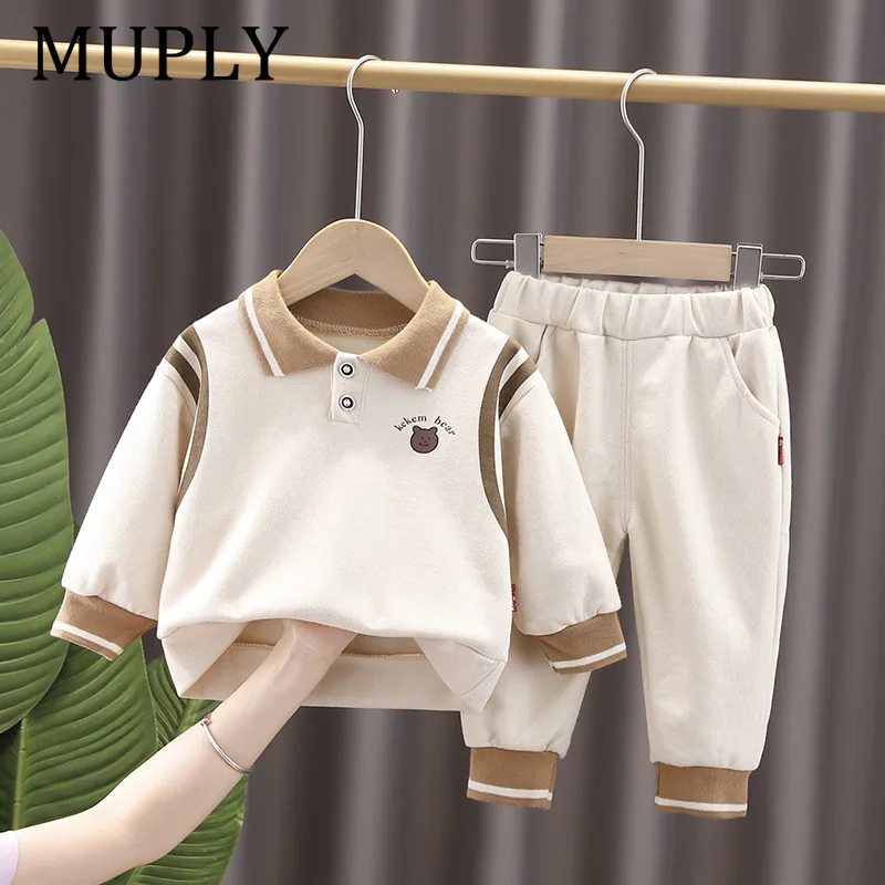 Spring Autumn Baby Girls Clothes Kids Outfits Children Boys T-Shirt Pants 2Pcs/Sets Toddler Sports Costume Infant Tracksuits