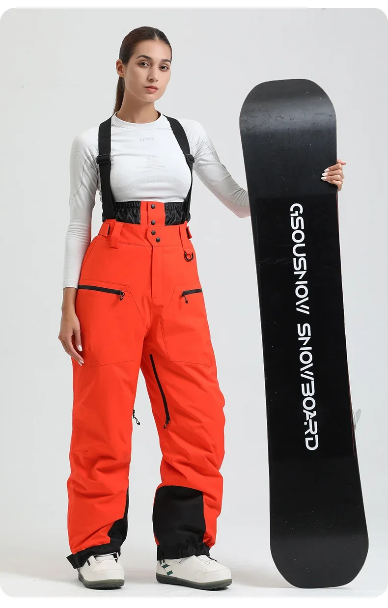 Neue Ski Hose Solide Schnee Frauen Winddicht Wasserdichte Schnee Hosen Warme Atmungsaktive Verdickte Winter Outdoor Snowboard Hosen – Detail 10