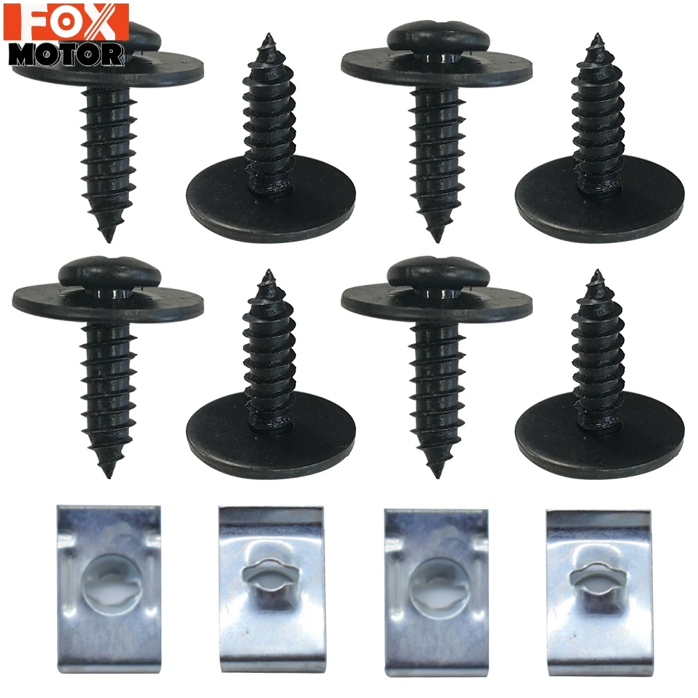 50X Under Engine Cover Tray Clips Fastener Car Fender Shield Bottom Splash Guard Self-tapping Screw Kit For Toyota Avensis Lexus