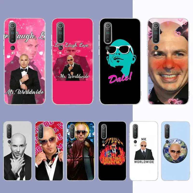 Mr Worldwide Says To Live Laugh Love Phone Case for Samsung S21 A10 for Redmi Note 7 9 for Huawei P30Pro Honor 8X 10i cover