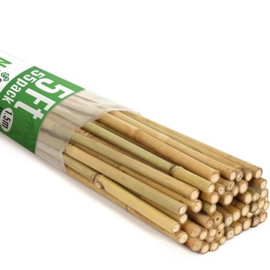 

Pack Bamboo Stakes for Plant 7.inch Bamboo Sticks for Garden Plant Support Stakes Poles for Tomatoes Beans Flowers Trees Indoor