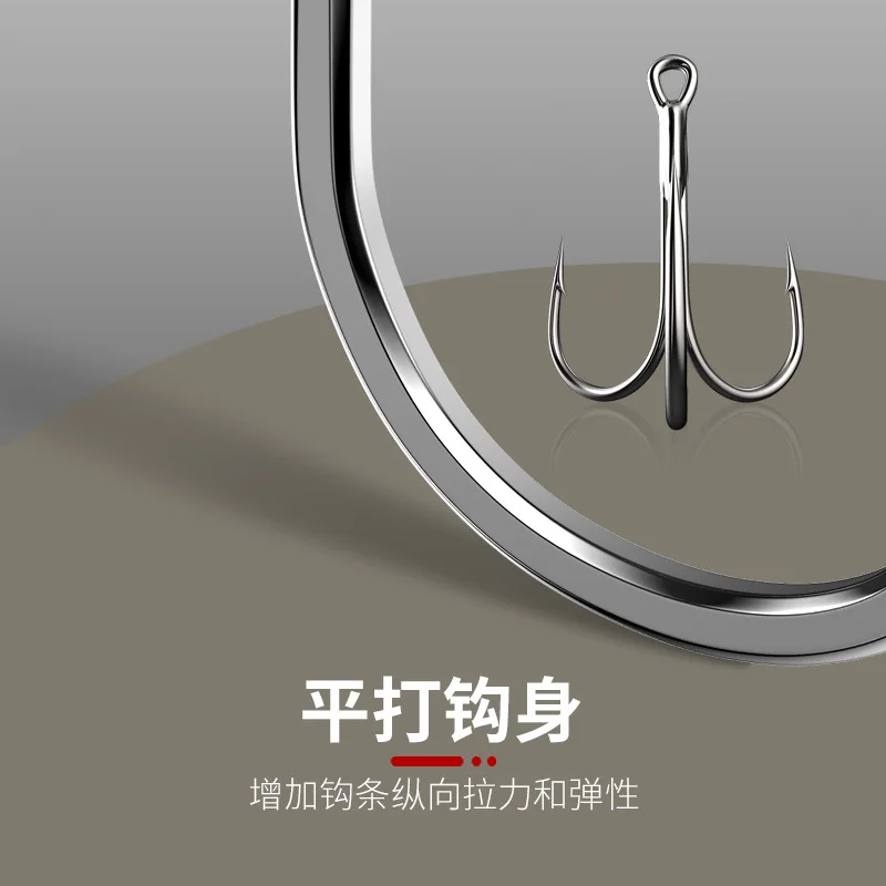 100 قطعة BBK 6062 خطاف ثلاثي Baitholder باس الصيد هوك إغراء حامل يطير ربط كرنك مجموعة خطاف إبرة المياه المالحة صيد السمك