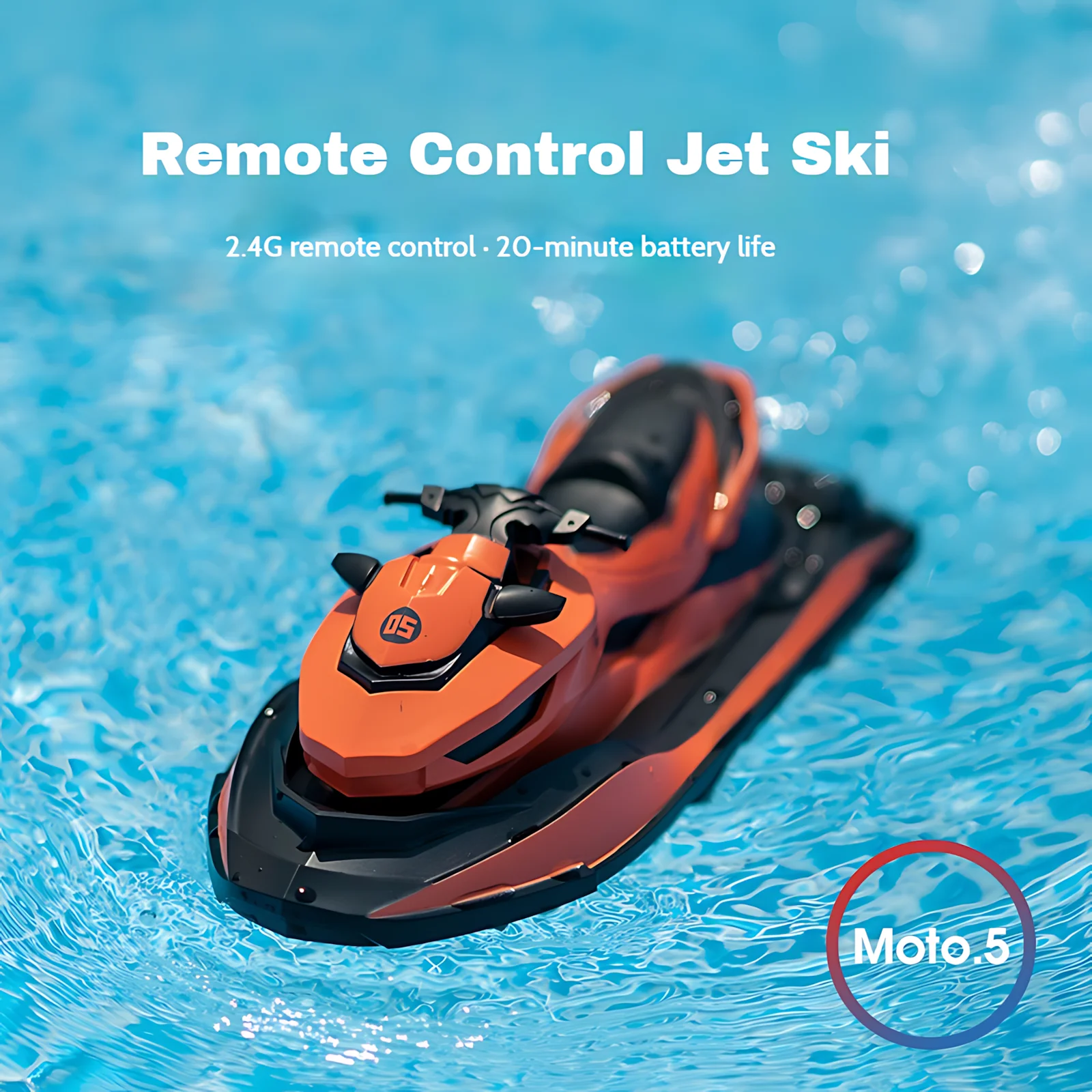 

Высокоскоростная мини-RC гидроциклетная лодка, 2,4 ГГц, двойной двигатель, 2 скорости, дальность действия 50 м, водонепроницаемая игрушка для мальчиков и детей — бассейн, лазер и летние развлечения