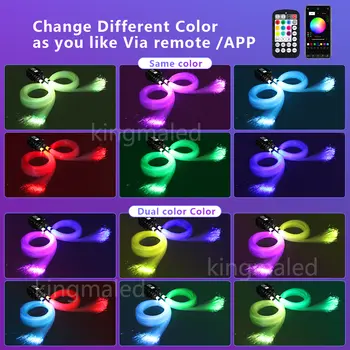 星空頂燈帶旋轉閃光呼吸套件,可透過應用程式和藍牙控制車頂星空燈。 8 最佳銷售 星光頂篷套件 - №4