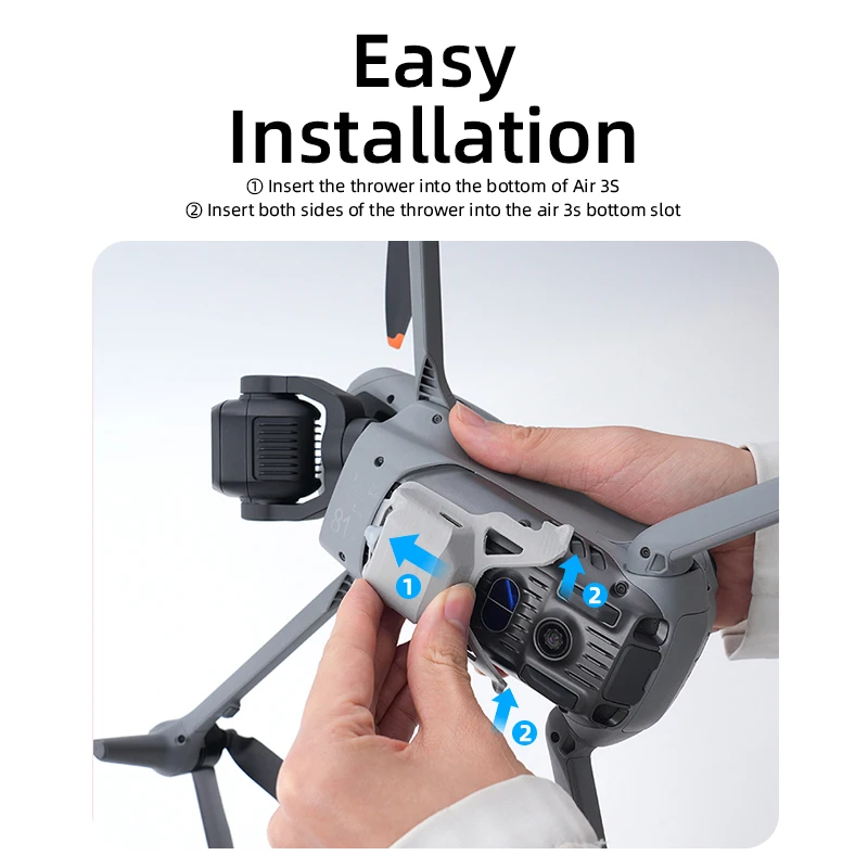RCSTQ Airdrops Transport System For DJI Air 3s Drone Accessories Thrower Payload Dropper Transport Device for Fishing Wedding