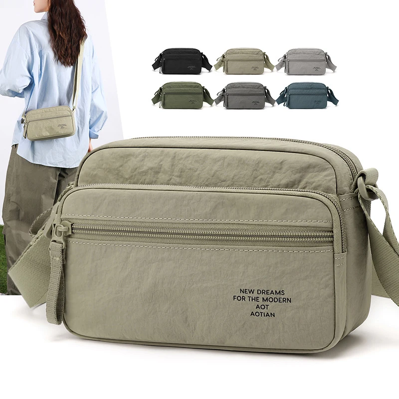 Men Women Multi - Layer Crossbody Bag New Style Multi - functional Shoulder Bag