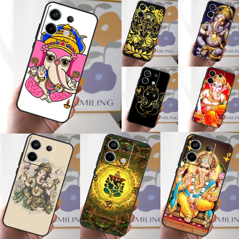 Lord Ganesha Funda For Xiaomi Redmi Note 12 11 10 9 8 13 Pro Plus 12S 11S 10S 9S 10A 9C 10C 12C 13C Case