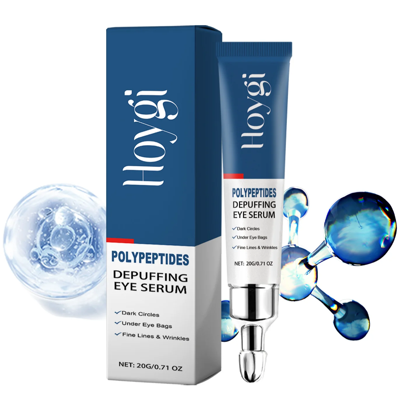 

Anti-Aging Eye Serum Natural Extracts Remove Dark Circles Eye Bags Anti-puffiness Lift Firm Massage Moisturize Nourish Eye Cares