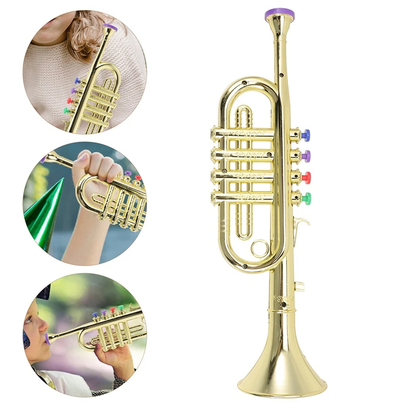 New-Children's Musical Instruments Children's Stage Performance Props Four-Tone Trumpet (Basic Trumpet Board)