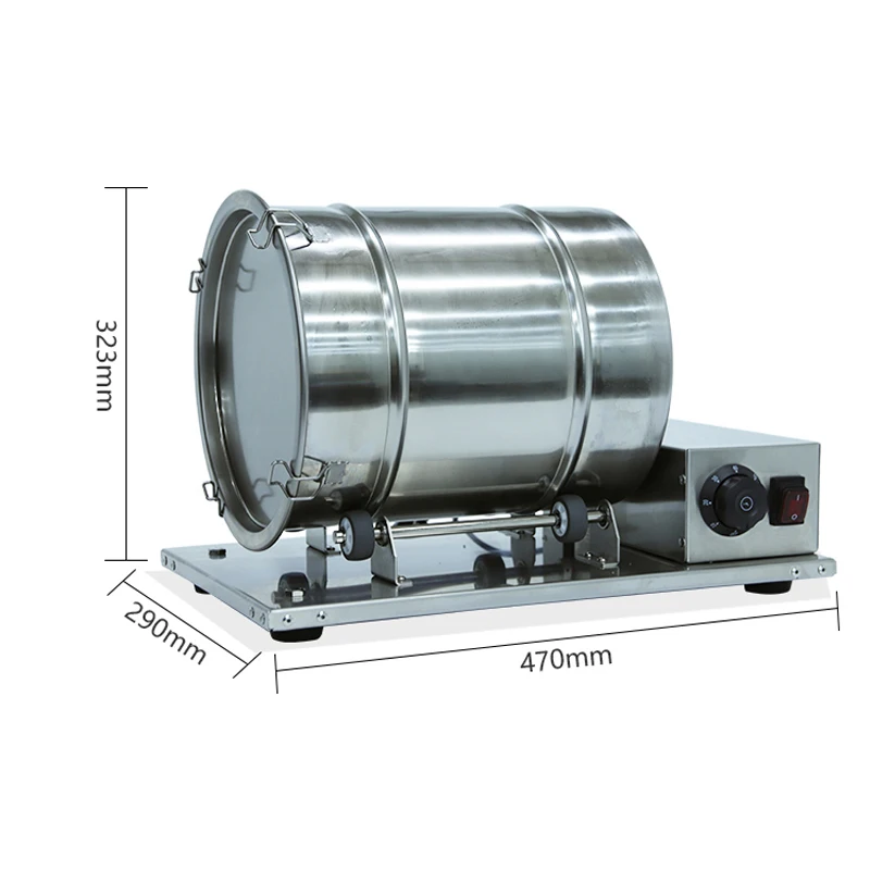 Máquina de cura de carne automática cronometragem 304 barril de aço inoxidável máquina marinada de carne pequena máquina marinada