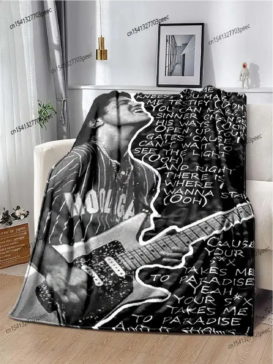 بطانية D HD Bruno Mars الناعمة من الفلانيل دافئة ومريحة من القطيفة لغرفة المعيشة وغرفة النوم والأريكة والنزهات للأطفال