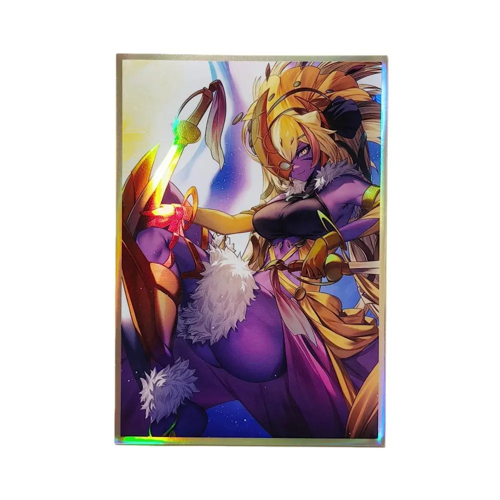 50PCS Yugioh Lunalight Sabre Dancer Card Sleeves Yu-Gi-Oh! TCG OCG Trading Cards Laser Shine Protector Case