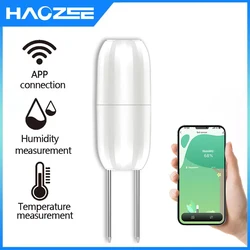 Tuya Zigbee Wireless Soil Intelligent Temperature Humidity Tester Mobilephone APP Real Time for Garden Farmland Planting