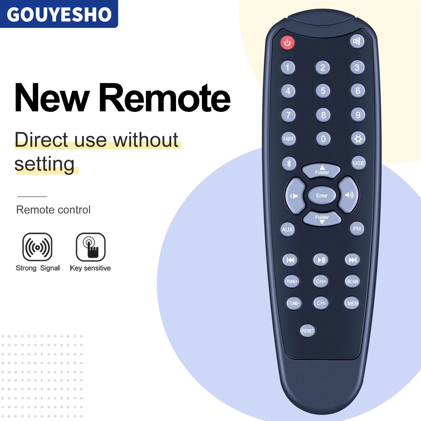 جهاز تحكم عن بعد جديد للصوت الصوتي بواسطة Goldwood AA2400 AN-SP560 2.1 نظام مكبر الصوت FD-SPK008