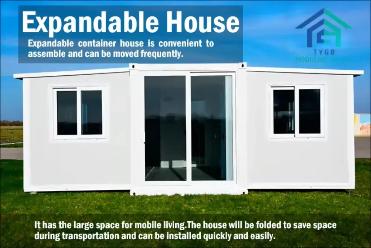 20ft/30ft/40ft Folding Luxury 2 3 4 Bedrooms Living Mobile Modular Prefab Container Houses