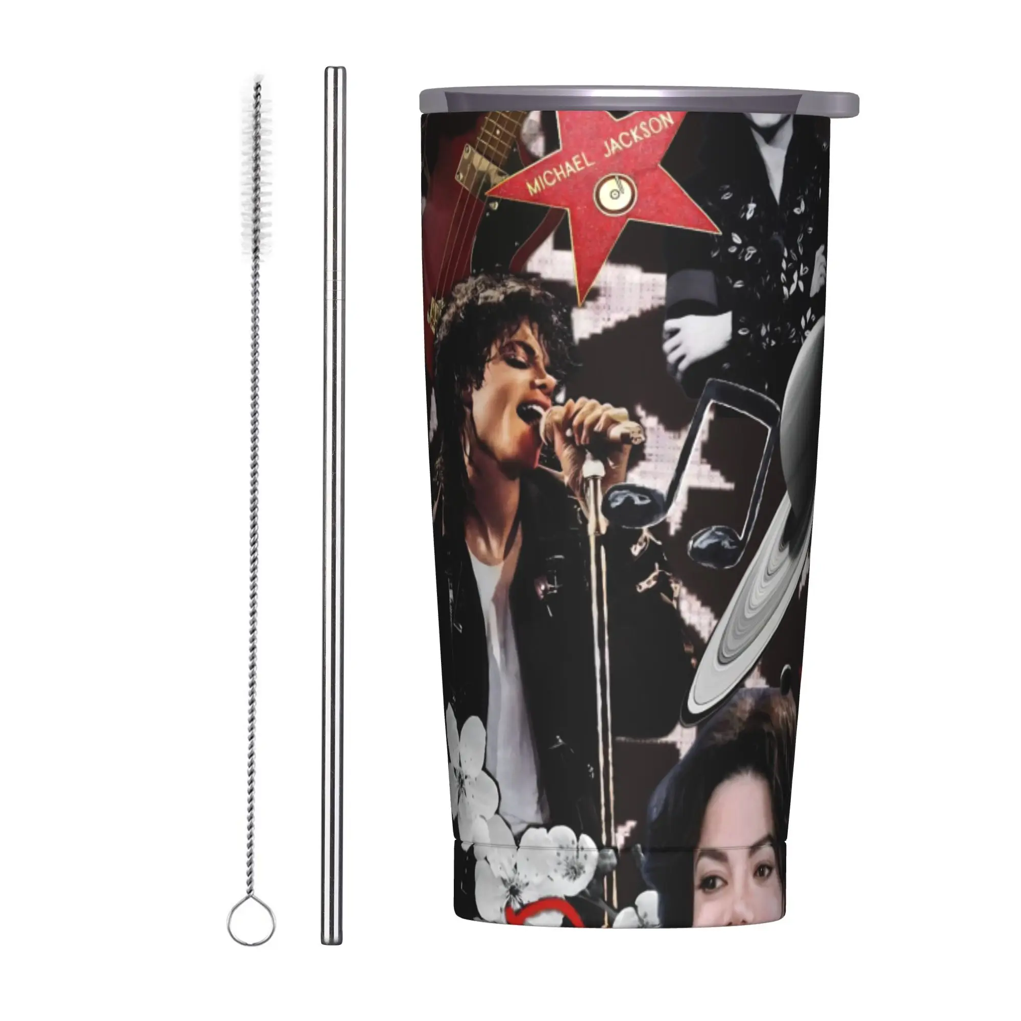 Singer Michael Jacksons MJ Tour 2026 Tumbler Vacuum Insulated  Coffee Cups Vacuum Flask School Mugs Water Bottle 20oz
