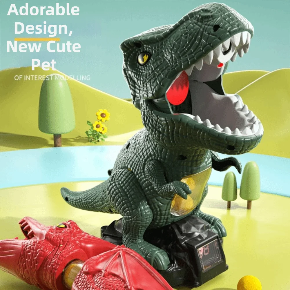 soft-ball-design-dinosaur-launch-ejector-competition-feature-ball-launch-soft-ball-ejector-pneumatic-mechanism-tyrannosaurus-rex