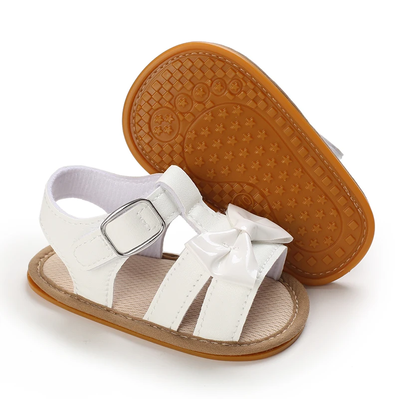 Chaussures de bébé coordonnantes pour garçons et filles, sandales respirantes décontractées, semelle en caoutchouc, protection, chaussures de premier pas, été