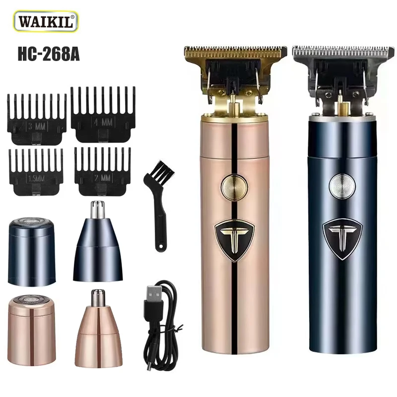 

WAIKIL professional men's electric mini hair clipper 3-in-1 multifunctional hair trimmer shaver USB charging portable trimmer