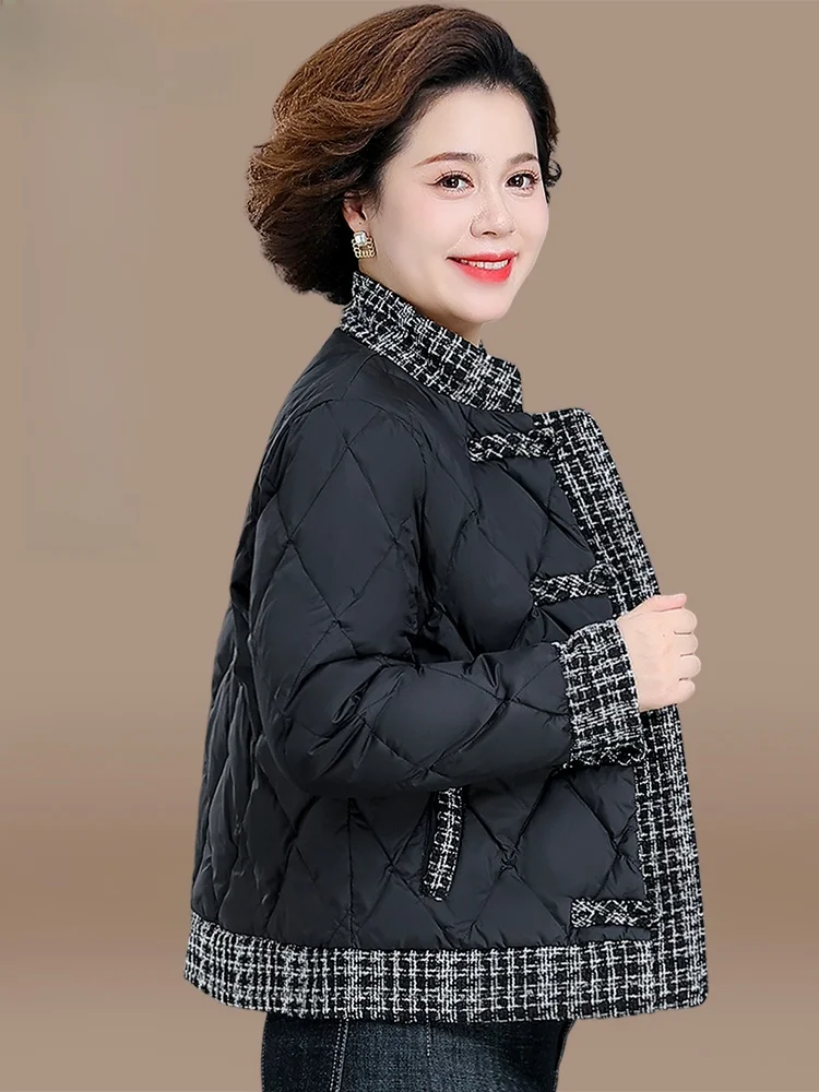 

Легкая модная женская зимняя куртка-пуховик с хлопковым наполнителем для женщин среднего и старшего возраста на осень-зиму