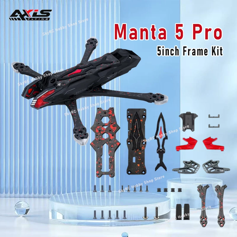 

Axisflying Manta 5 Pro 5inch DC/Squashed X O4 Upgrate Kit Carbon Fiber Frame for 5inch FPV DIY Drone