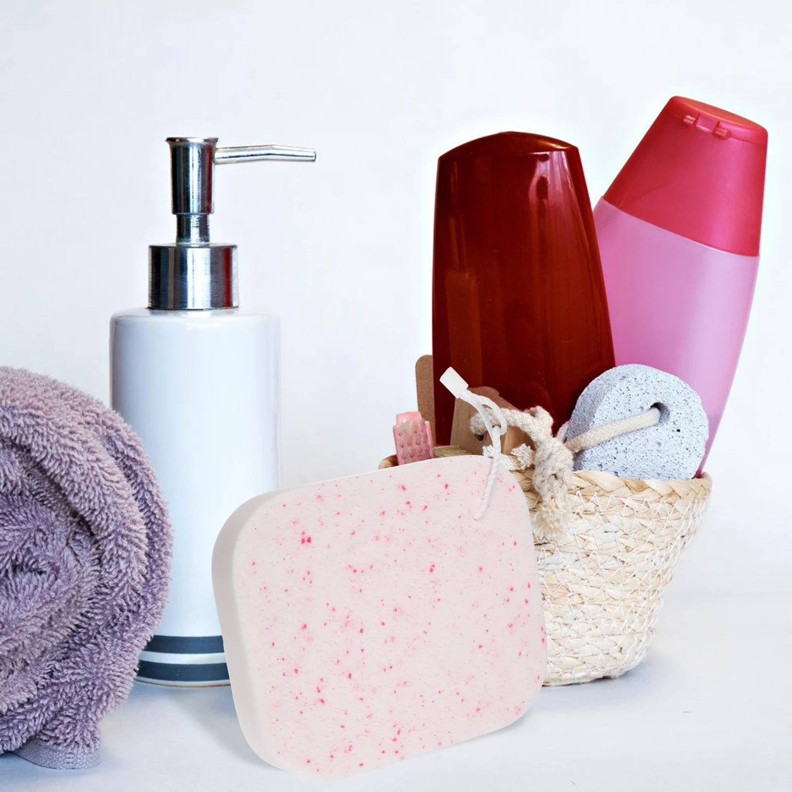 1 Juego de esponjas de limpieza Facial portátiles, depuradores faciales compactos multifunción, exfoliantes, reutilizables, suaves, limpiador Facial para el hogar