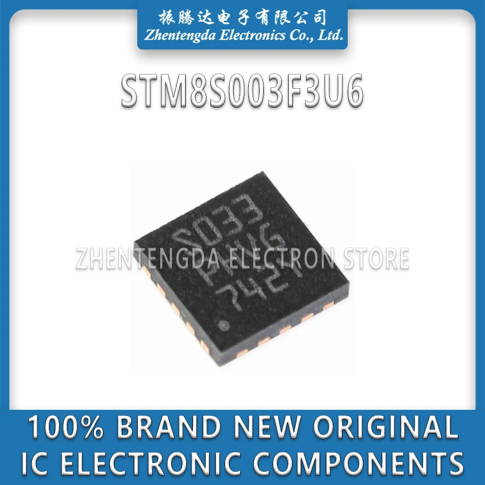 STM8S003F3U6TR STM8S003F3U6 STM8S003 S033 IC MCU Chip QFN-20