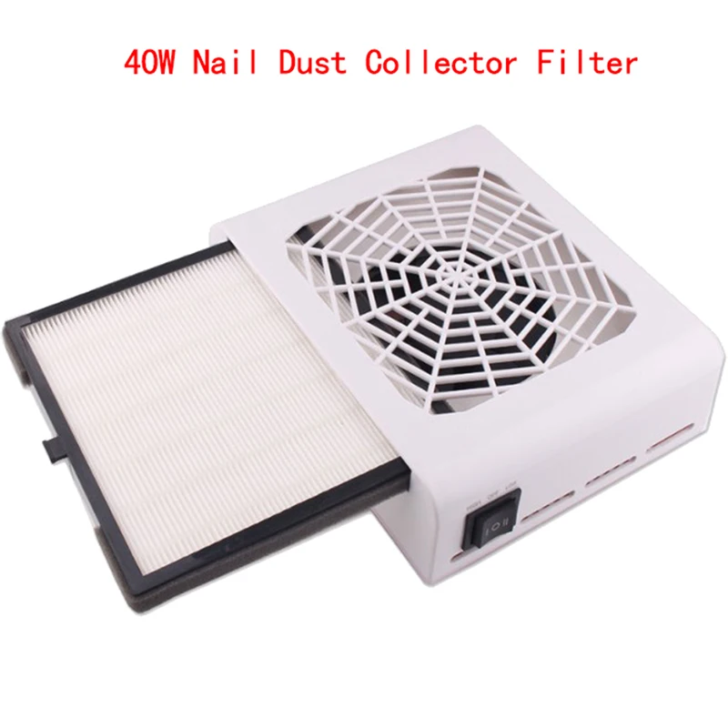 

1PC Reusable Nail Dust Collector Filter Replacement 40W Vacuum Cleaner Manicure Screen Plate