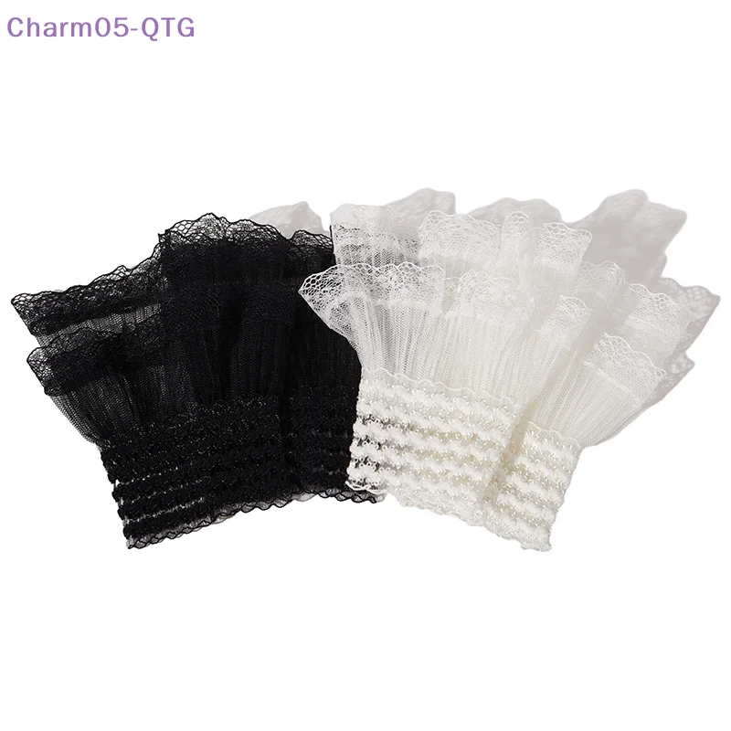 

NEW 1Pair Nail Photo Glove Beautiful Gentle Fake Decorative Lace Flare Cuffs Sexy Nail Art Accessories Photography Props