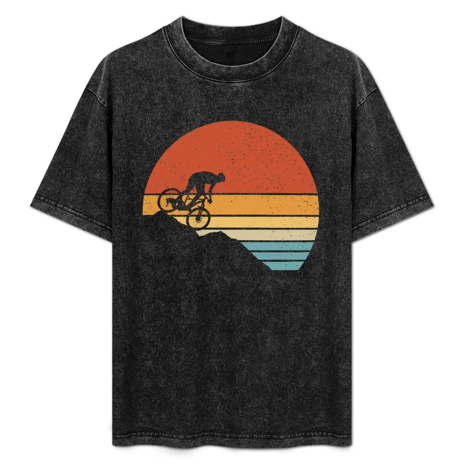 

Vintage Mountain Bike Retro MTB Downhill Biking T-Shirt Gym Exercise Short Sleeve T-Shirt