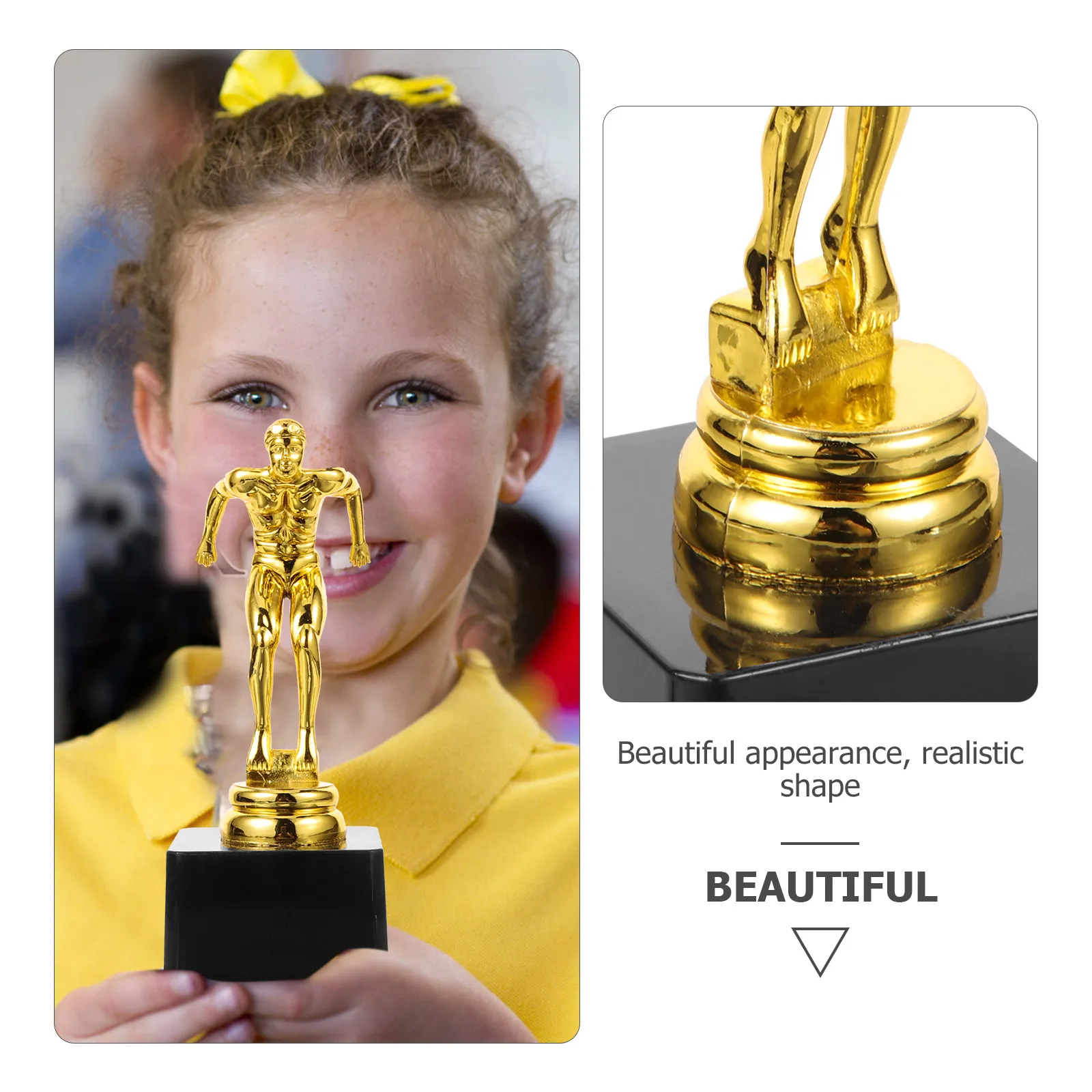 

Trophy Little Golden Man Award Trophies Plastic Cup Large Competition Basketball Diving Female
