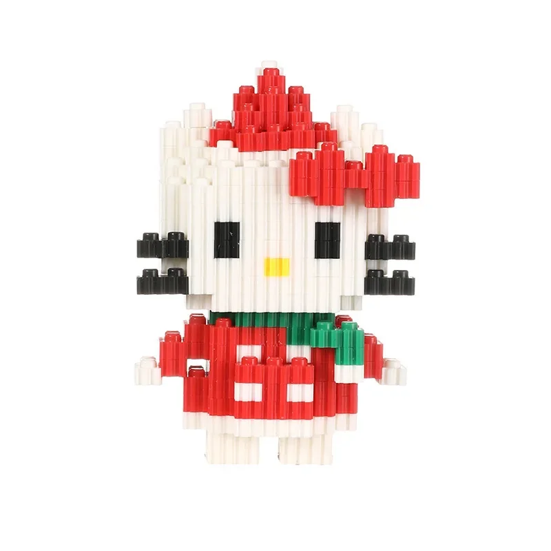 Sanrio Anime Building Blocks Hello Kitty Cinnamoroll Kuromi 3D Building Blocks Puzzle Children Girls Toy Gift Cute Girly Heart