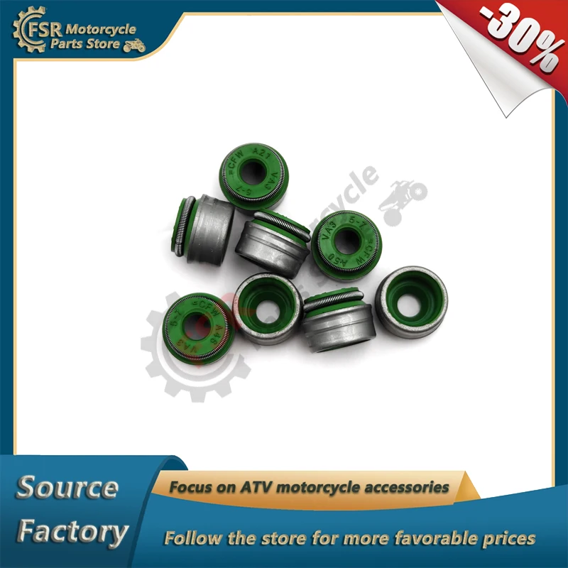 

8PCS valve stem seals,Fits Stels ATV 650 800 850 Guepard Росомаха 800 GT Ermak 800cc Viking 800 Ermak 800,UTV Quad parts