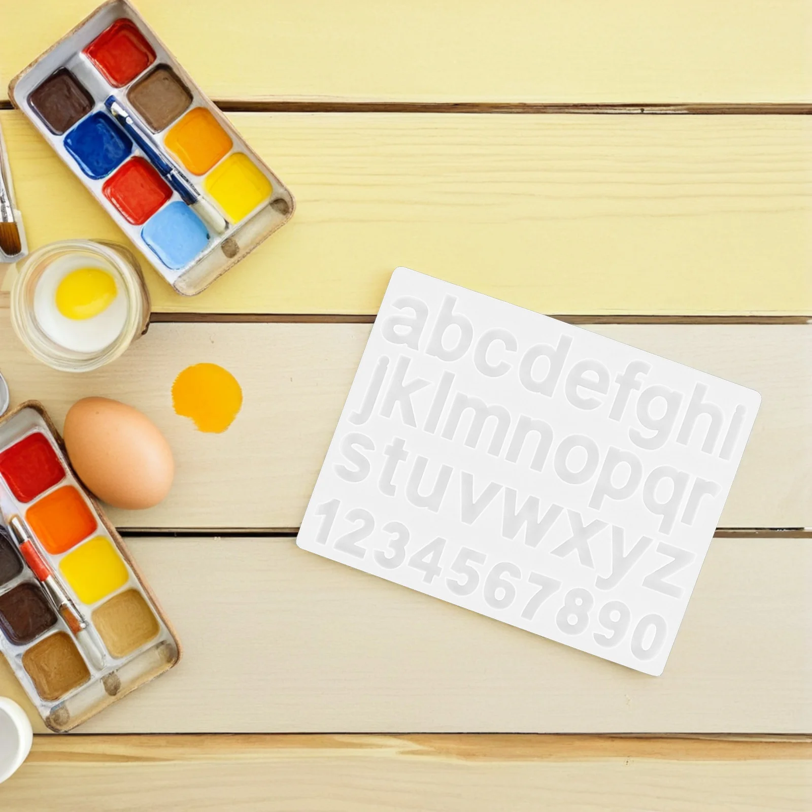 

1pc Letters Numbers Silicone Mold For Diy Epoxy Resin Jewelry Making Craft Non-Stick Chocolate Soap Ice Cube Pudding Tool