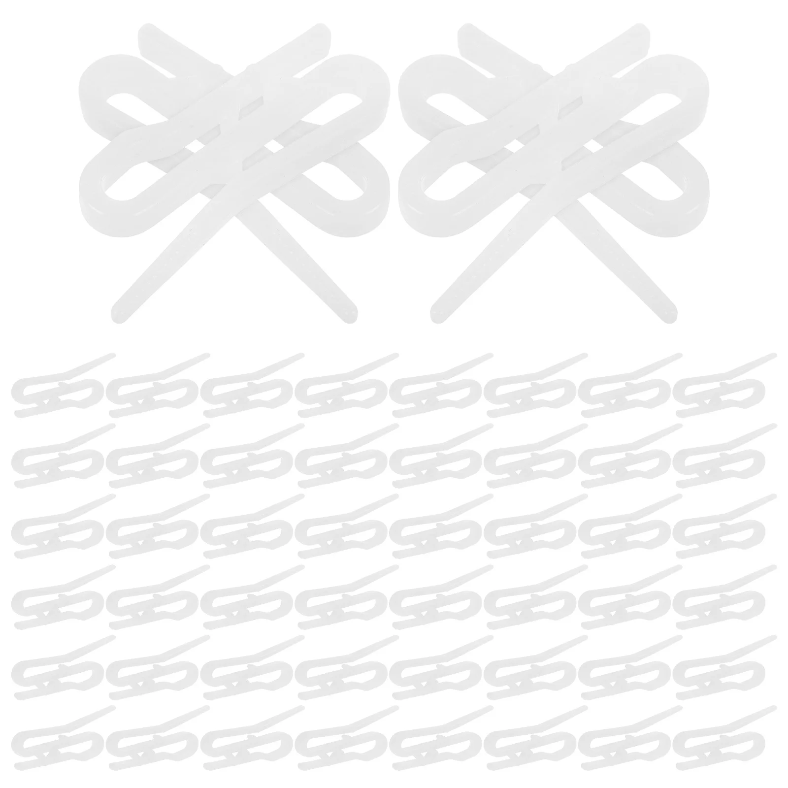 

100Pcs Plastic Curtain Hooks Pin on Pleated Drapery Clips for Window Covering Hardware Curtain Pins Drapes Hooks