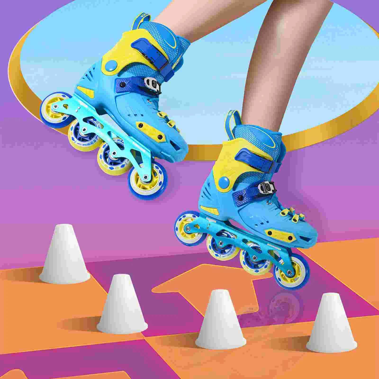 

Luminous Roller Skate Sports Marker Cup Roller-skating Cone Universal Training Tool Cones for Kids Props Outdoor Traffic Road