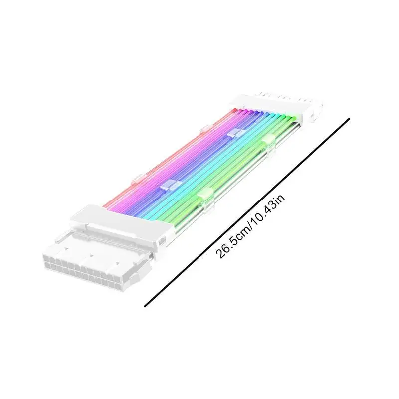 ARGB PSU Power Supply Extension Cable 24 Pin Motherboard Extension Cable graphics card 8-Pin RGB glow extension cable