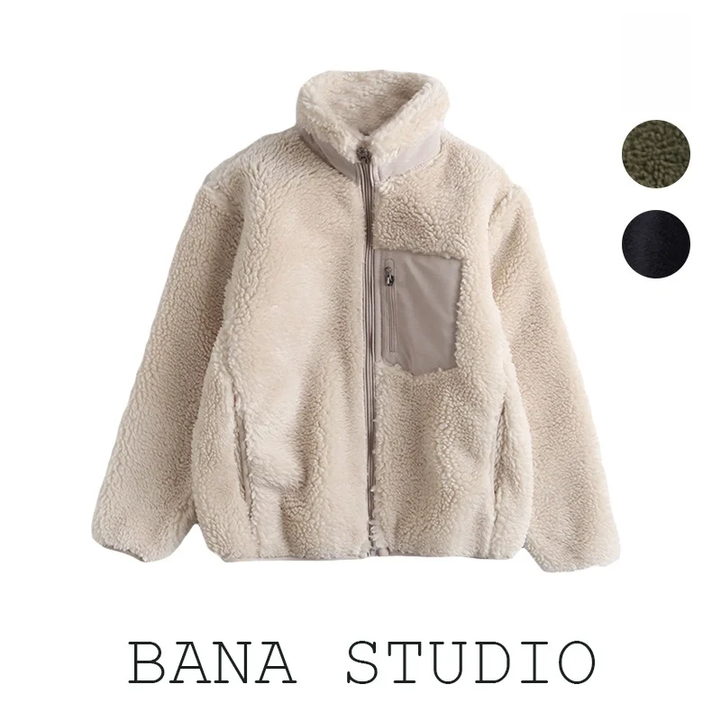 

BANA Single Tail Женская куртка Простая одежда для родителей и детей с воротником-стойкой Fce ort Thi Верхняя одежда Street Sle Zi...