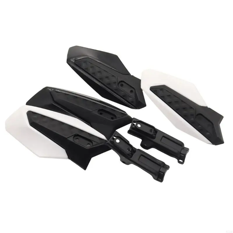 M76E Motorrad-Handschutz-Set, Handschutz mit eckigen Schutzschalen und Halterungshalterungen für Windschutz Lenker – Detail 10