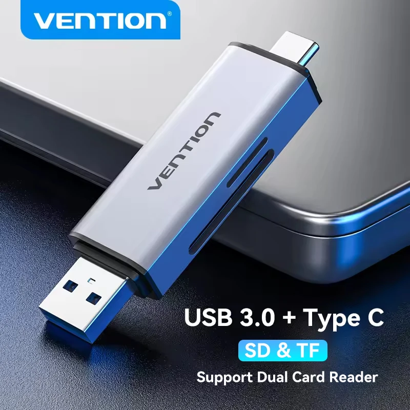 Lettore di schede SD Vention adattatore da USB tipo C a Micro SD TF Card per accessori per Laptop adattatore per scheda SD USB 3.0 Smart Memory per telefono