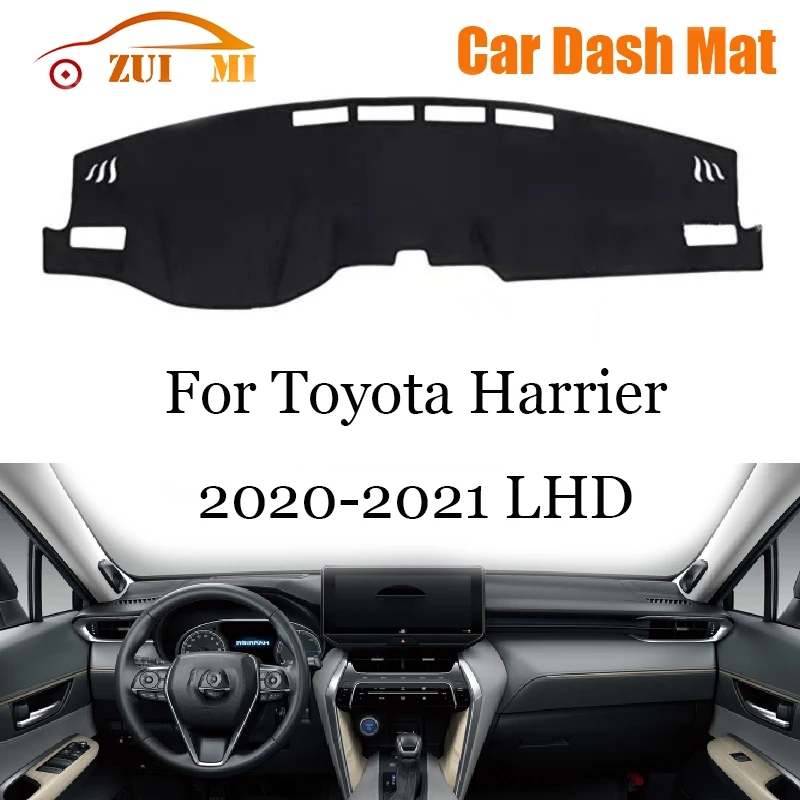 ZUIMI Dashboard Cover Dash Mat Dashmat For Toyota Harrier 2004~2013 2020~2021 LHD RHD Dash Board Cover Pad Sun Shade