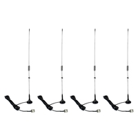 4X UT-106UV BNC Dual Band U+VHF Antenna For ICOM YAESU Kenwood BAOFENG Radio