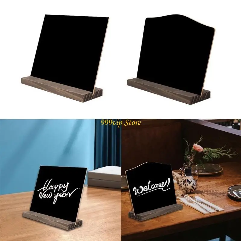 C90C Small Blackboard Sign with Stand Message Board Table Number Sign